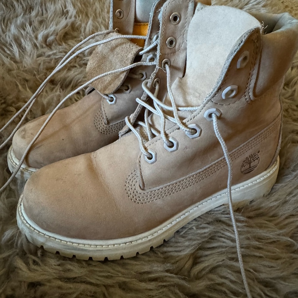 Timberland Men's Light Brown Lace-Up Boots